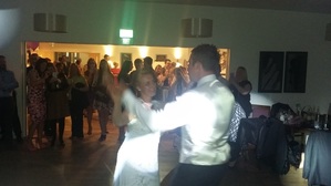 Dancing at a Wedding Disco - Hothorpe Hall and Woodlands, Leicestershire